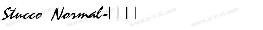 Stucco Normal字体转换
